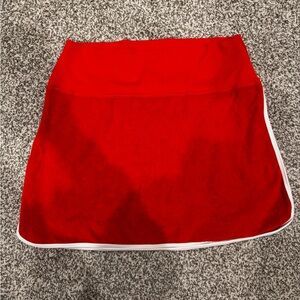 Aerie Bold Red Mini Skirt
